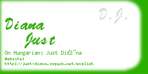 diana just business card